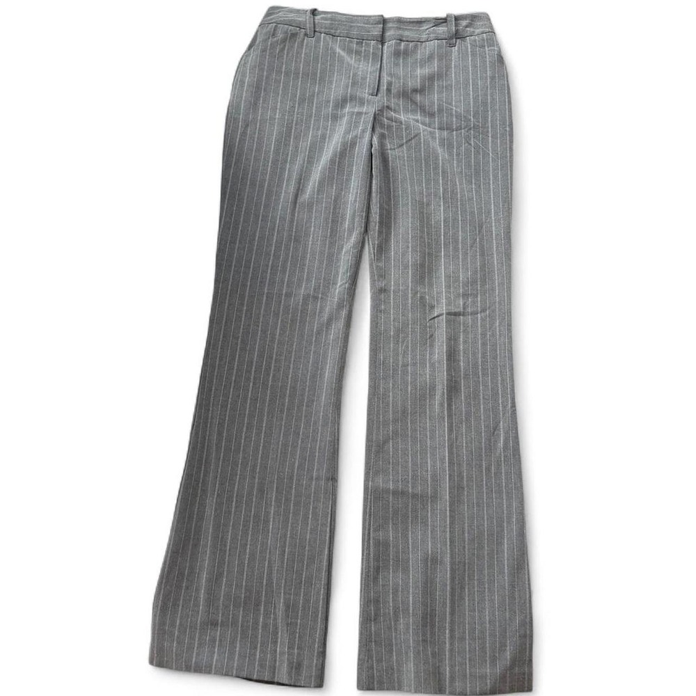Vintage Y2K A Byer Gray Pinstripe Flared Pants, Women's Size 7